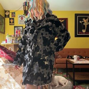 Vintage faux fur Betsey Johnson coat